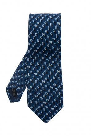 Salvatore Ferragamo ネイビー チェック柄 S Silk tie Salvatore Ferragamo - salvatore ferragamo